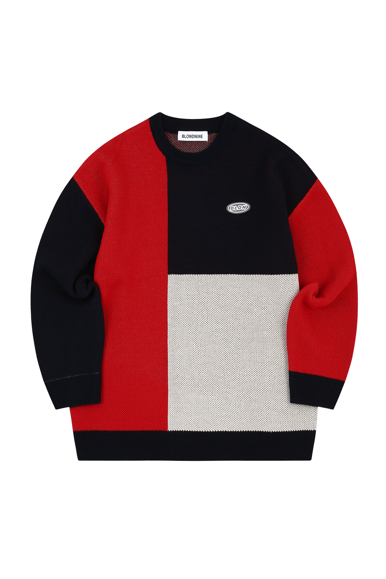 MOSAIC COLORATION SWEATER_RED